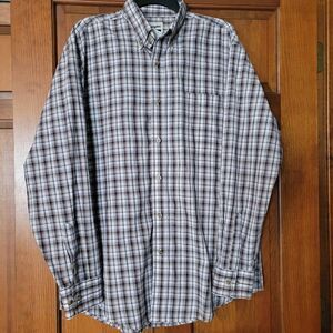 Men's Size Large Wrangler Riata Button Down Long Sleeve